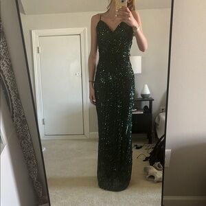 Long Sequent Prom Dress